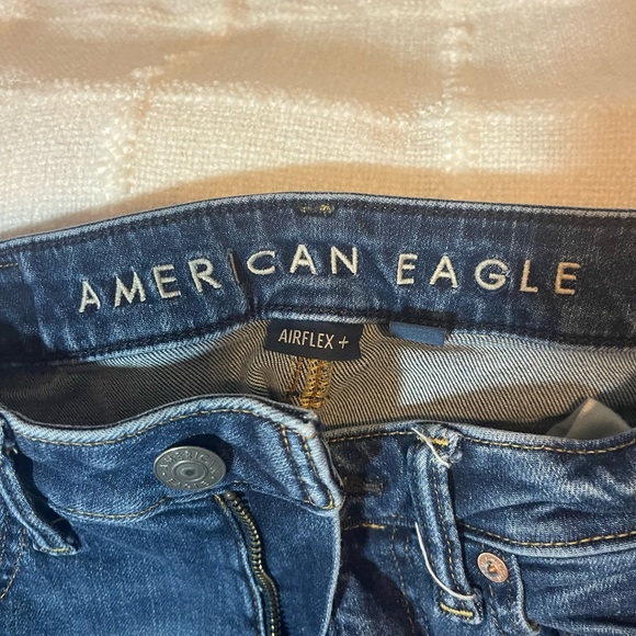 American Eagle Outfitters Women's Dark Blue Skinny Jeans - Picture 3 of 4